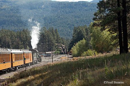 Durango and Silverton Narrow Gauge Railroad Engine 481 Rockwood Station